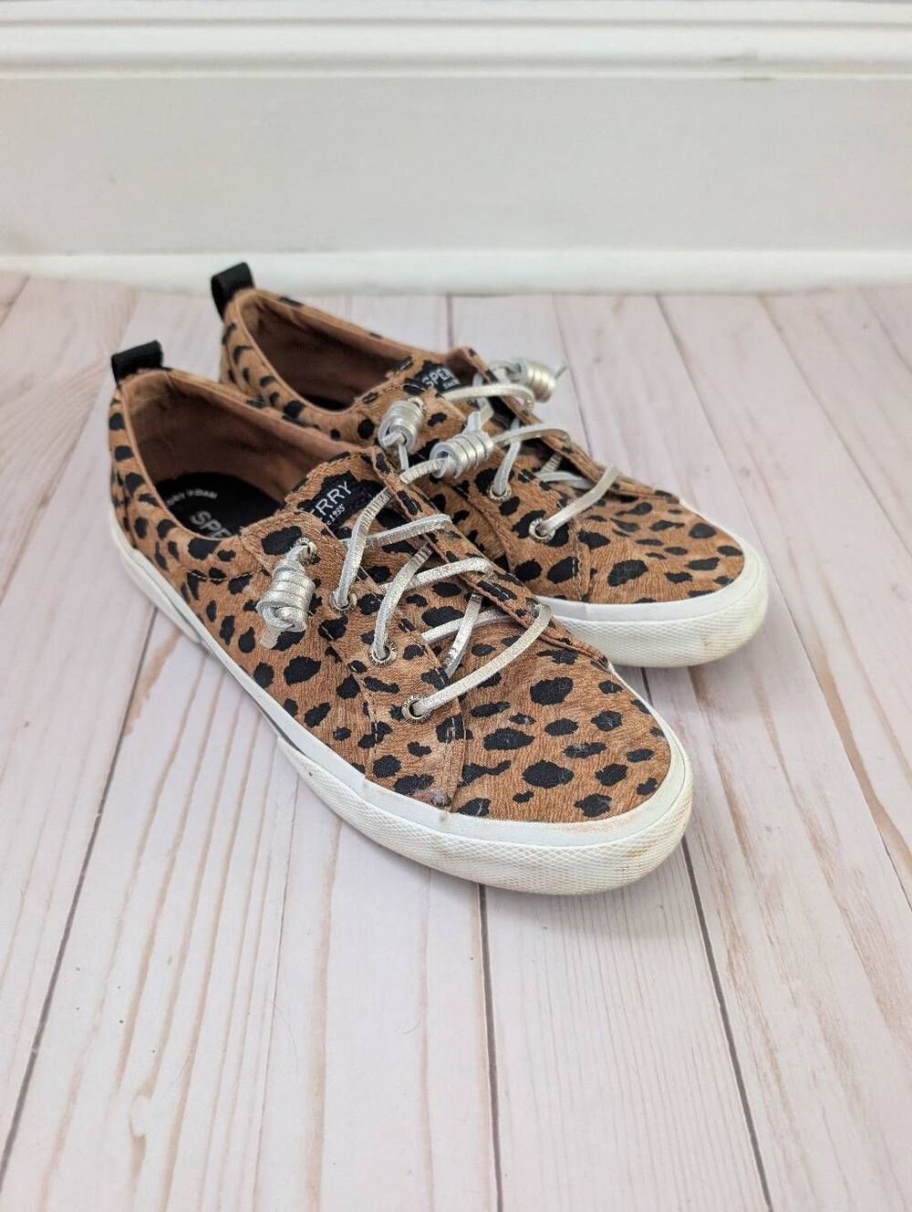 Sperry Women's Pier Wave Leopard Print Sneaker